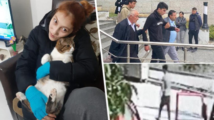 Ayşegül Aydını vahşice katleden Muhammed Atikullah hakim karşısına çıktı... Ayşegülün ağabeyi tercümana jiletle saldırdı