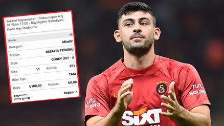 Galatasaraylı Yusuf Demir’e Trabzonspor maçından bilet aldılar