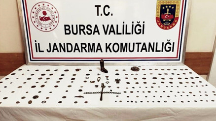 Bursada tarihi eser operasyonu: 161 sikke ele geçirildi, 5 gözaltı