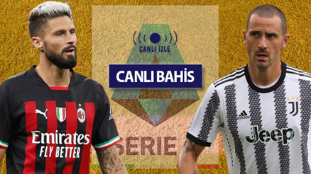 İtalya Serie Ada DEV MAÇ, CANLI YAYINLA Misli.comda Milan-Juventus karşılaşmasının iddaada favorisi...