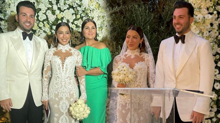 Sibel Can ve Hakan Uralın oğulları Engincan Ural sevgilisi Merve Kaya ile evlendi