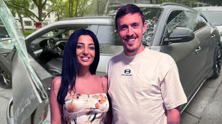 Fenerbahçenin eski yıldızı Max Kruse ve eşi Dilaraya araba şoku Soluğu Türkiyede aldılar...