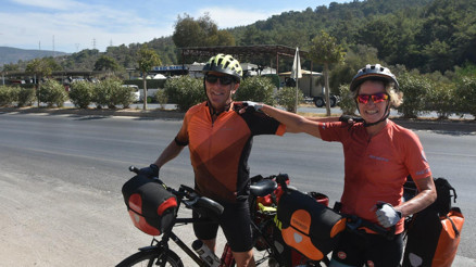 Fransa’dan yola çıkan çift, 107 gün sonra Bodrum’a ulaştı