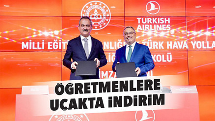 Öğretmenlere uçakta indirim