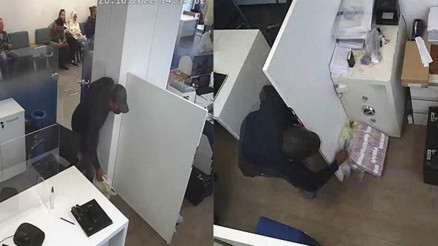 Banka hırsızları yurt dışına kaçarken yakalandı... Hırsızlık anı kamerada