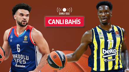 Euroleaguede Türk Derbisi CANLI YAYINLA Misli.comda Efes-Fener maçında iddaanın favorisi...