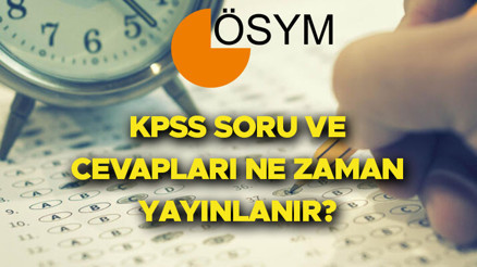 KPSS soru ve cevapları ne zaman yayınlanacak 2022 KPSS ortaöğretim (lise) sınav soruları ve cevap anahtarı kitapçıkları ÖSYM.gov.trde olacak...