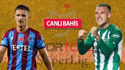 Trabzonsporda 2 cezalı, 5 sakat Konyasporda santrforda kim oynayacak Son haberler, iddaa oranları...