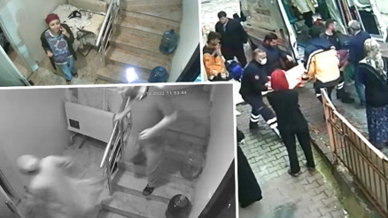 Kağıthane’de üzücü olay Merdivenlerden annem diye feryat ederek indi