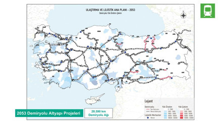 Türkiye’yi 30 yılda demiryolu ağı saracak