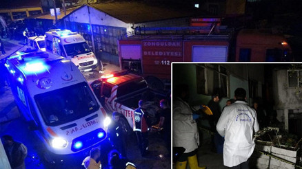 Zonguldak’ta üç katlı evde çıkan yangında 1 kişi hayatını kaybetti
