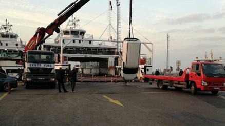 Ceza yazılmasına kızıp aracını denize attı