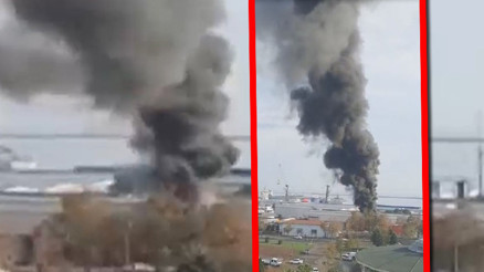 Son dakika... Samsun limanında patlama: Yangın kontrol altına alındı