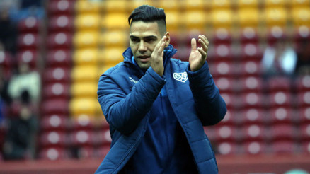 Galatasaray - Rayo Vallecano maçında Falcao coşkusu