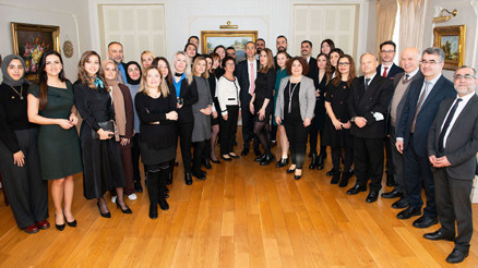 Başkonsolosluk rezidansında öğretmenlere resepsiyon verildi