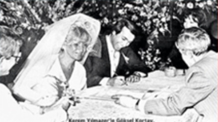 Kucağında kundakla nikah bastı