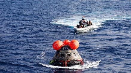 Ay yörüngesine gönderilen Orion uzay aracı Dünya’ya döndü