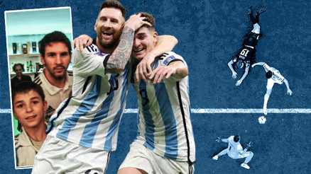 Arjantinde Julian Alvarez hayaline kavuştu 11 yaşında iken Messi ile fotoğraf çektirmişti...