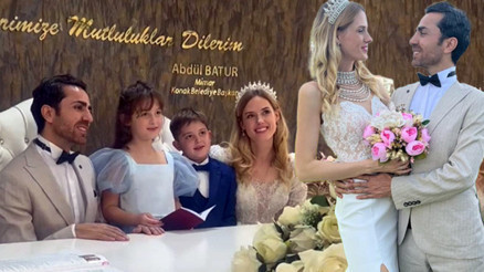 Ünlü oyuncuya ikizleri eşlik etti Benim mucizem sensin