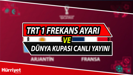 TRT 1 FREKANS AYARLAMA (DÜNYA KUPASI CANLI İZLE): TRT Dünya Kupası frekansı detayları ve Dünya Kupası CANLI YAYIN bilgileri