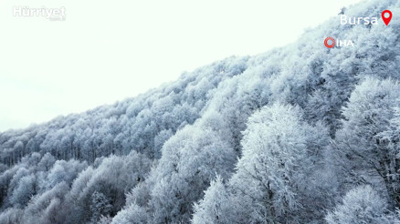 Bursada eşsiz kar manzaraları