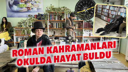 Roman kahramanları okulda hayat buldu