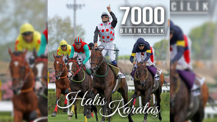 Halis Karataş 7 bininci yarışını kazandı