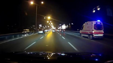 Maltepede ambulans kazası kamerada