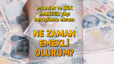 NE ZAMAN EMEKLİ OLURUM, maaş alırım Emeklilik yaşı nasıl hesaplanır İşte e-Devlet ve SGK sorgulama ekranı