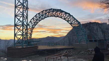 Türkiye’de bir ilk: Uçurum salıncağı kuruldu