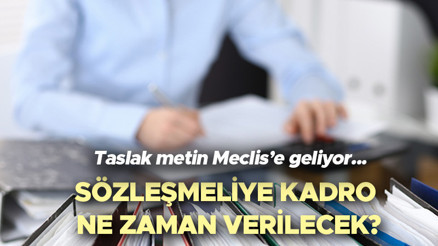 SÖZLEŞMELİ PERSONELE KADRODA 3 OCAK GELİŞMELERİ: Sözleşmeli personele kadro verilmesi ne zaman başlayacak Mecliste mesai başladı SÖZLEŞMELİ PERSONELE KADRODA 3 OCAK GELİŞMELERİ: Sözleşmeli personele kadro verilmesi ne zaman başlayacak Mecliste mesai başladı