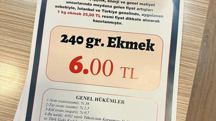 İstanbul’da ekmeğe yüzde 31 zam