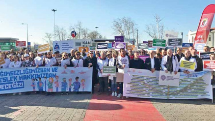 Doktorlardan serbest meslek hakkı eylemi