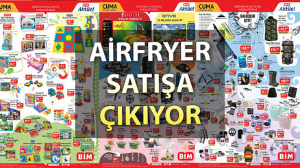 BİM 13 Ocak Aktüel Ürünler Kataloğu 2023 | Airfryer, bebek ürünleri ve elektronik ürünler satışa çıkıyor