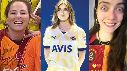 Ünlülerden derbi paylaşımları