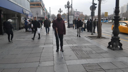 Görme engellilerden ‘Bizi unutmayın’ çağrısı Görme engellilerden ‘Bizi unutmayın’ çağrısı