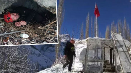 Bir yıldır ormanda yaşıyor