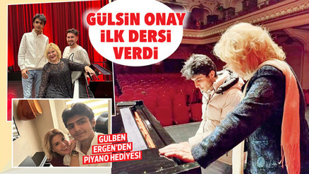 Gülsin Onay ilk dersi verdi Gülsin Onay ilk dersi verdi