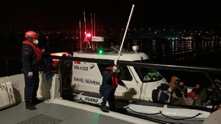 Bodrum açıklarında 45 kaçak göçmen kurtarıldı