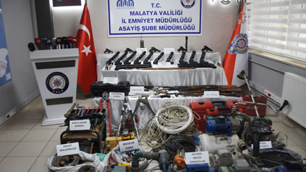 Malatyada hırsızlık çetesine operasyon: 12 gözaltı