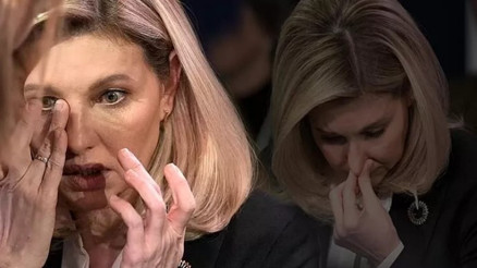 Ukraynanın First Ladysi Olena Zelenska, helikopter kazası hakkında konuşurken gözyaşlarına hakim olamadı Ukraynanın First Ladysi Olena Zelenska, helikopter kazası hakkında konuşurken gözyaşlarına hakim olamadı
