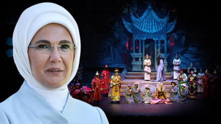 Emine Erdoğan Turandot operasını izledi