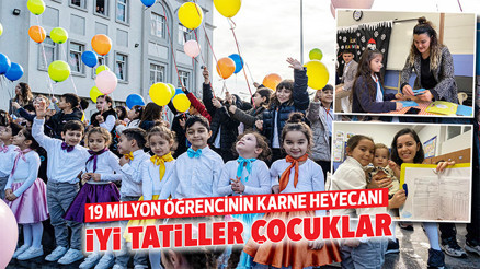 19 milyon öğrencinin karne heyecanı: İyi tatiller çocuklar 19 milyon öğrencinin karne heyecanı: İyi tatiller çocuklar
