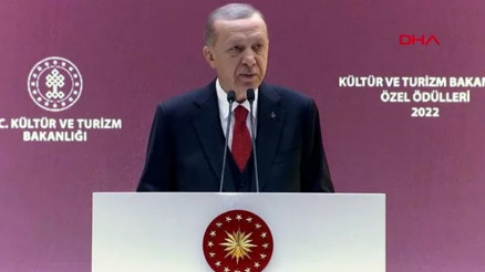 Cumhurbaşkanı Erdoğan, Kültür ve Turizm Bakanlığı Özel Ödülleri Töreninde açıklamalarda bulundu