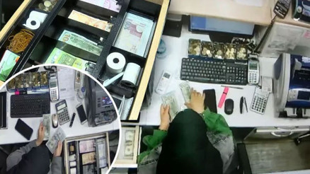 Para transfer merkezinden 11 milyon TLlik hırsızlık O anlar kamerada