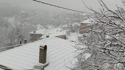 İzmirin 3 ilçesinde kar yağışı