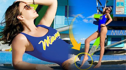 Photoshop mu Çekim açısı mı Bu nasıl ayak Simge