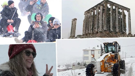 Meteorolojinin uyarıları sonrası birçok şehirde kar yağışı etkisini gösterdi