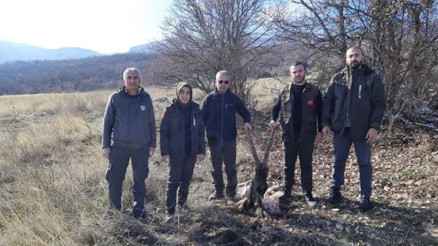 Kaçak yaban keçisi avladılar, kan izlerinden yakalandılar