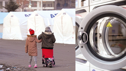 Çadır kentlere çamaşırhane kurulmalı Çadır kentlere çamaşırhane kurulmalı